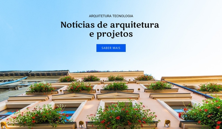 Notícias e projetos de arquitetura Template Joomla