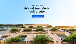 Arkitekturnyheter Och Projekt - Enkel Webbplatsmall