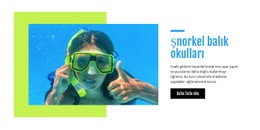 Şnorkel Balık Okulları Için Ücretsiz CSS Düzeni