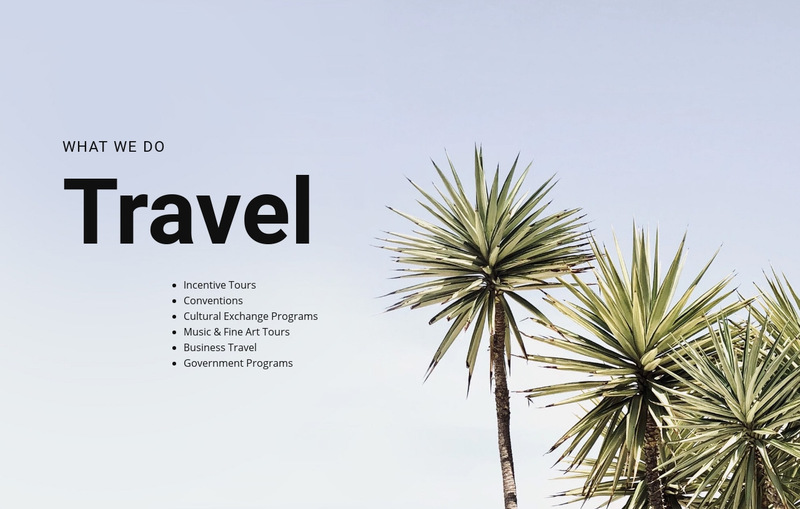 Travel with confidence Wix Template Alternative
