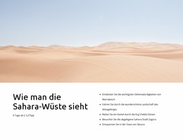 Fantastische Joomla-Vorlage Für Sahara Wüstentouren