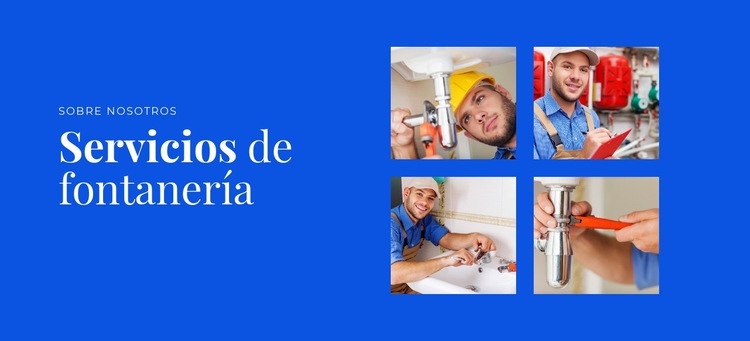 Servicios de fontanería Plantilla CSS