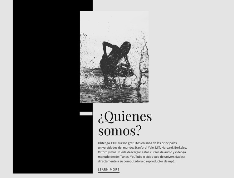 Foto de arte Plantilla de sitio web