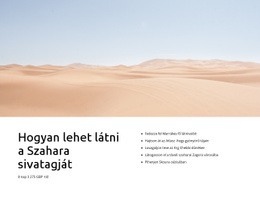 Szaharai Sivatagi Túrák - HTML-Sablon Letöltése