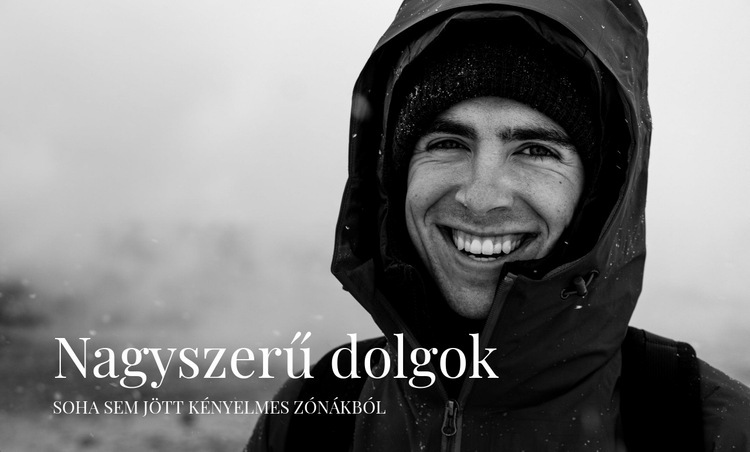 Téli kemény utazás Weboldal tervezés