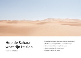 Sahara Woestijn Tours