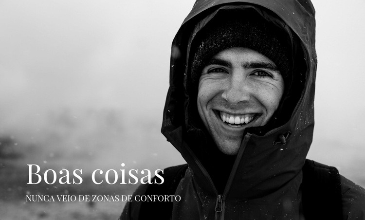 Viagem difícil de inverno Modelo HTML5