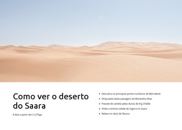 Modelo De Plataforma De Lançamento Para Passeios No Deserto Do Saara