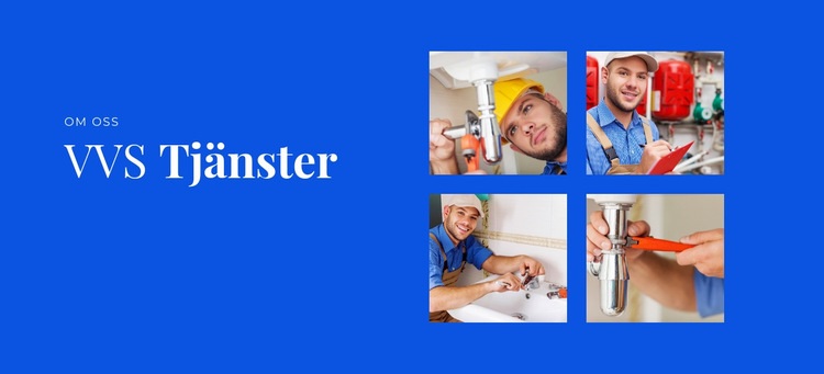 VVS -tjänster HTML-mall