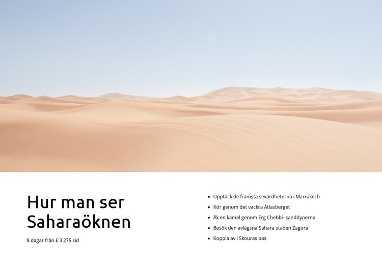 Sahara ökenresor Mall