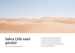 Sahra Çöl Turları Html5 Duyarlı Şablon