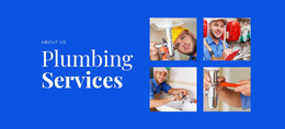 Plumbing Services - Simple Webpage Design