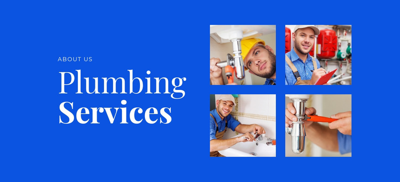 Plumbing services  Web Page Design