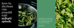 Zdravé Zelené Recepty – Šablona Stránky HTML