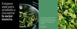 HTML De Arranque Para Recetas Verdes Saludables