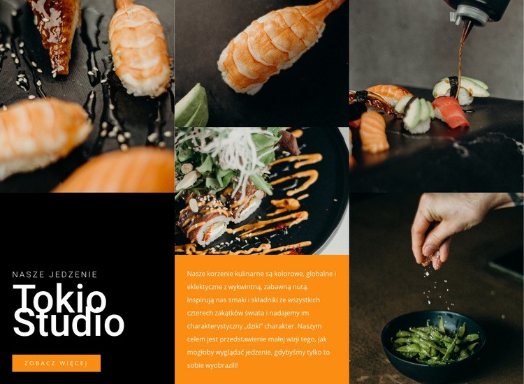 Studio smacznego sushi Szablon HTML5