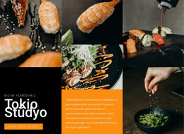 Lezzetli Suşi Stüdyosu - En Iyi HTML Şablonu