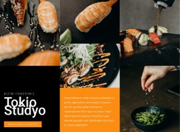 Lezzetli Suşi Stüdyosu Için Çarpıcı Web Tasarımı