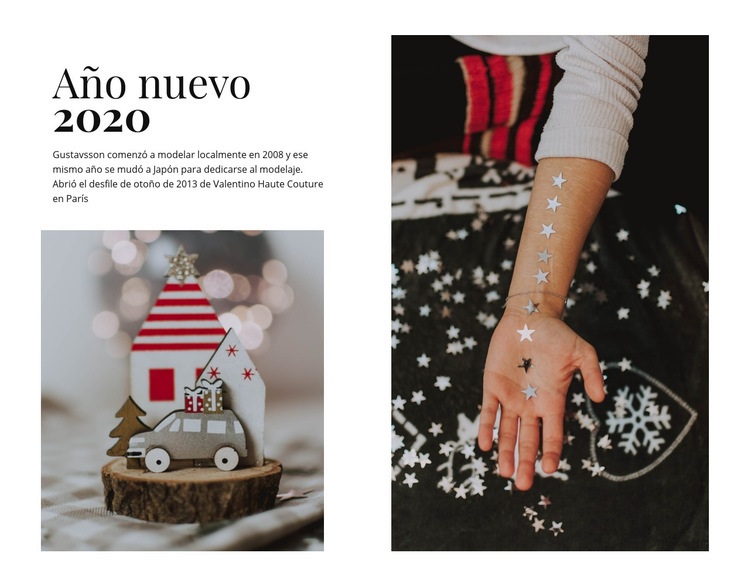 Año nuevo 2020 Creador de sitios web HTML