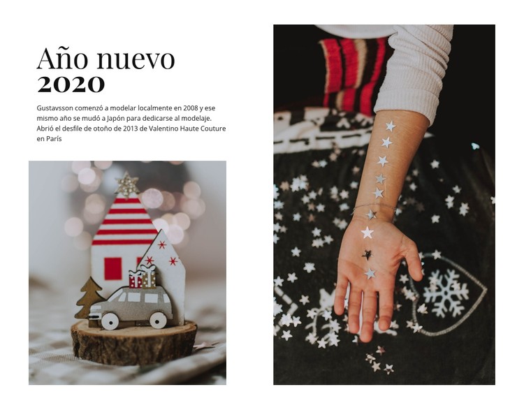 Año nuevo 2020 Plantilla CSS