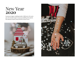 Awesome HTML5 Template For New Year 2020