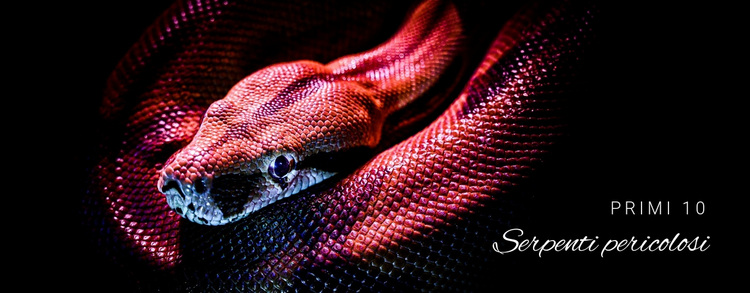 Serpenti estremamente pericolosi Tema WordPress