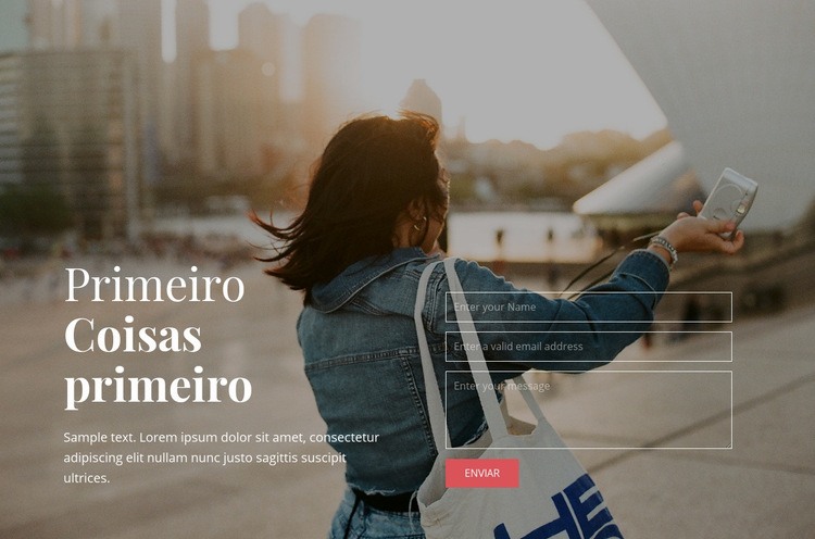 Novas rotas de viagens Construtor de sites HTML