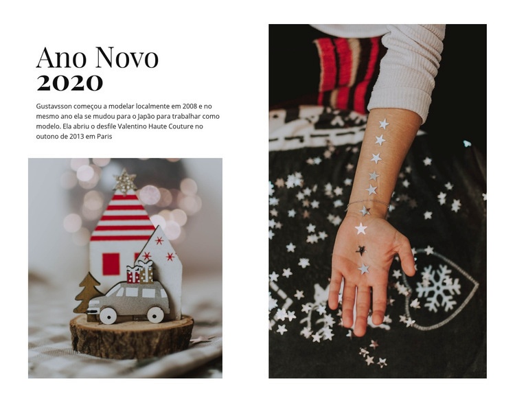 Ano Novo 2020 Maquete do site