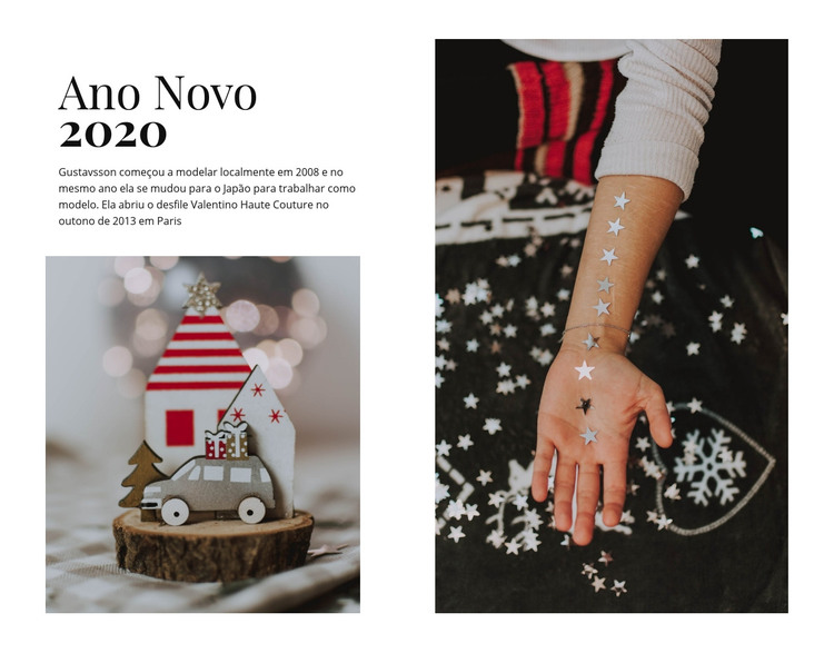 Ano Novo 2020 Modelo HTML