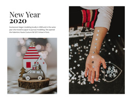 New Year 2020 - Drag & Drop Web Page Design