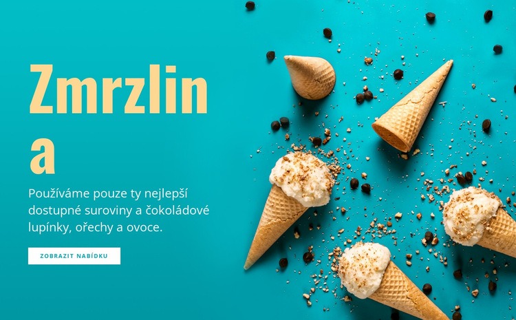 Příchutě zmrzliny Téma WordPress