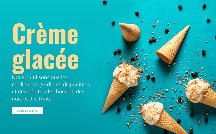 Saveurs de crème glacée Modèle CSS