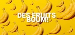 Bombe Aux Fruits - Modèle HTML5 Moderne