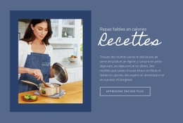 Aliments Pour Une Alimentation Saine : Modèle D'Une Page Facile À Utiliser