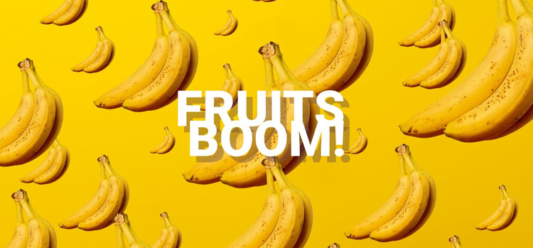 Fruit bomb Homepage Design