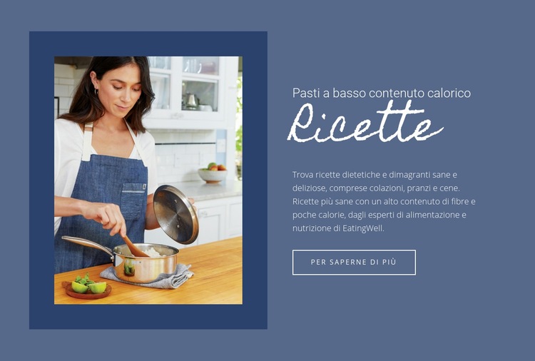 Cibo per una sana alimentazione Costruttore di siti web HTML