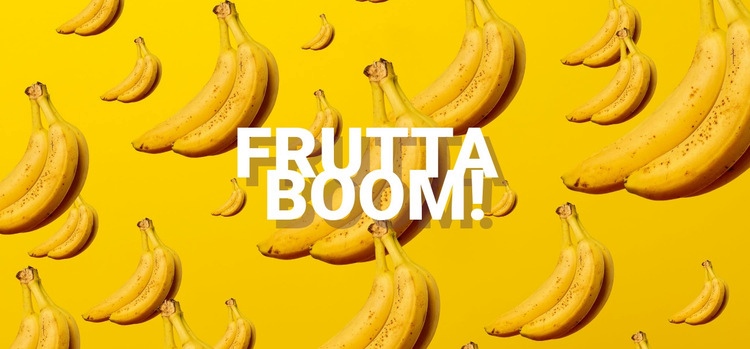 Bomba alla frutta Mockup del sito web