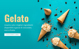 Gusti Di Gelato - Modello Di Progettazione Del Sito Web
