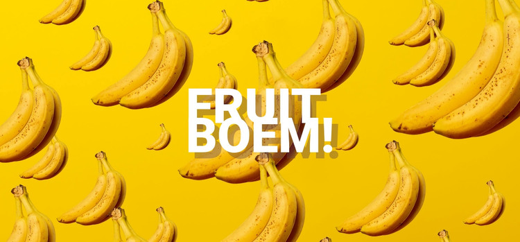Fruit bom HTML-sjabloon
