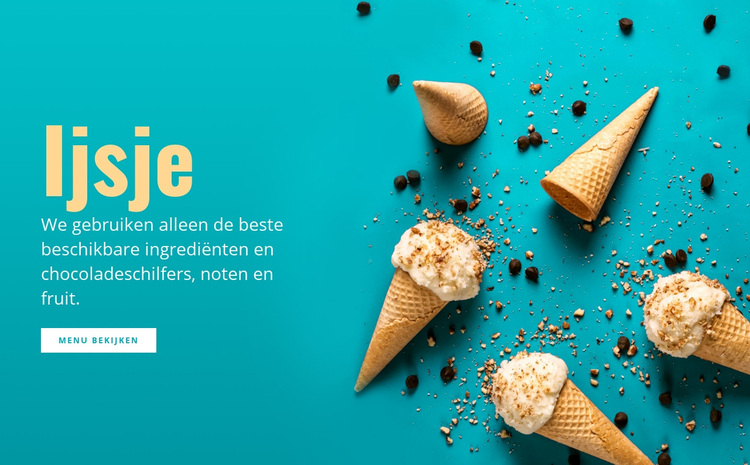 Smaken van ijs WordPress-thema