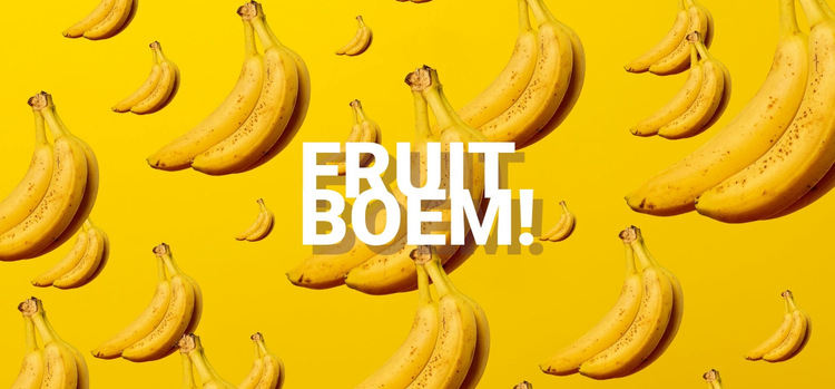 Fruit bom Website sjabloon