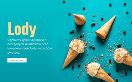 Smaki Lodów - Szablon Projektu Strony Internetowej