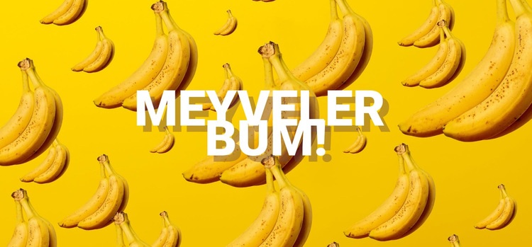 Meyve bombası HTML5 Şablonu