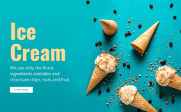 Awesome Website Design For Ice Cream Flavors