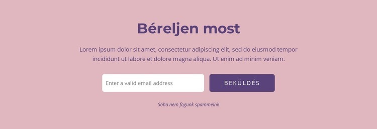 Alkossuk meg együtt álmai digitális megoldását Weboldal sablon