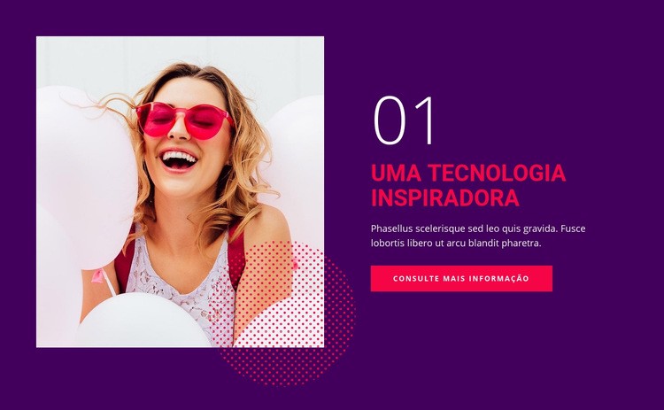  Futuro da tecnologia e digital Modelo de site