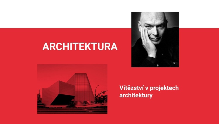 Vítězná architektura Šablona webové stránky