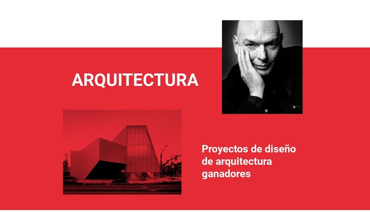 Arquitectura ganadora Maqueta de sitio web