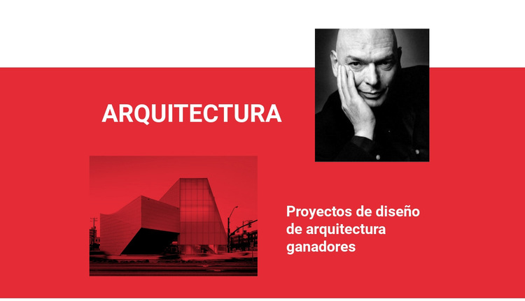 Arquitectura ganadora Plantilla de sitio web