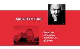 Architecture Gagnante - Maquette De Site Web PSD